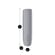 Ploom AURA device with a Lunar Silver Back Cover shown with product dimensions: 10.2cm height x 2.2 cm width and 2.2 cm depth