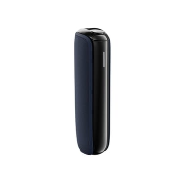 Navy Blue Back Cover for Ploom AURA on device