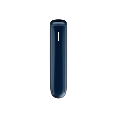 Vista frontale del dispositivo Ploom AURA Navy Blue