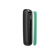 Pannello frontale Teal Electric Pop Ploom Aura vista laterale, separato dal dispositivo.