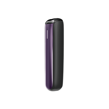Side view of Ploom Aura front panel accessory in Lavender color.