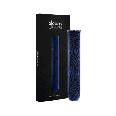 Confezione del pannello frontale Ploom AURA con motivo Navy Blue