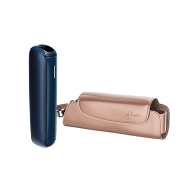 Ploom AURA Bundle con dispositivo Navy Blue e astuccio Rose Gold