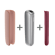Ploom AURA Bundle Expert con dispositivo Lunar Silver, cover frontale Dark Orchid e cover posteriore Rose Gold