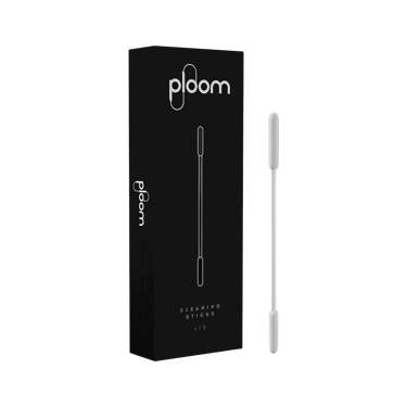 Ploom cleaning sticks packaging with close-up view of accessory.