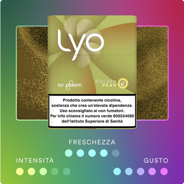 LYO Golden Pear ricarica per dispositivo Ploom AURA - caratteristiche del gusto