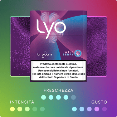LYO Wild Berry ricarica per dispositivo Ploom AURA - caratteristiche del gusto
