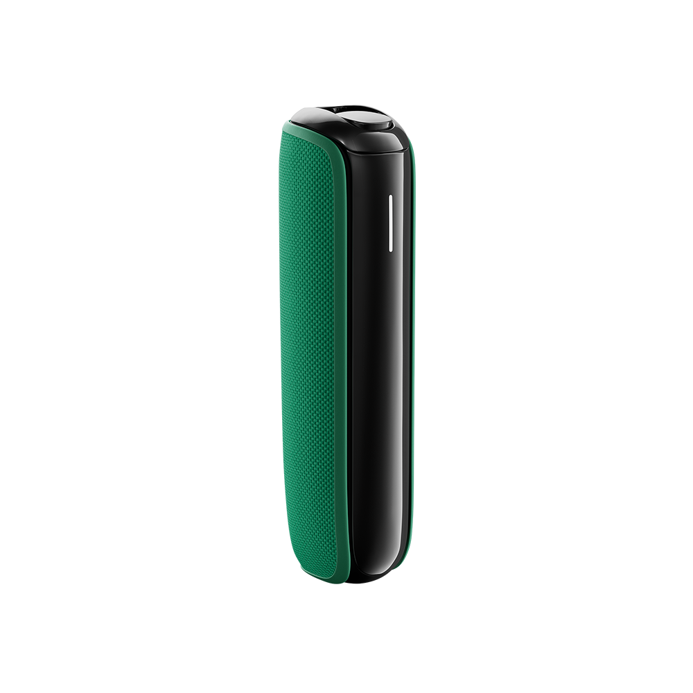 Amazon Green Back Cover for Ploom AURA on device