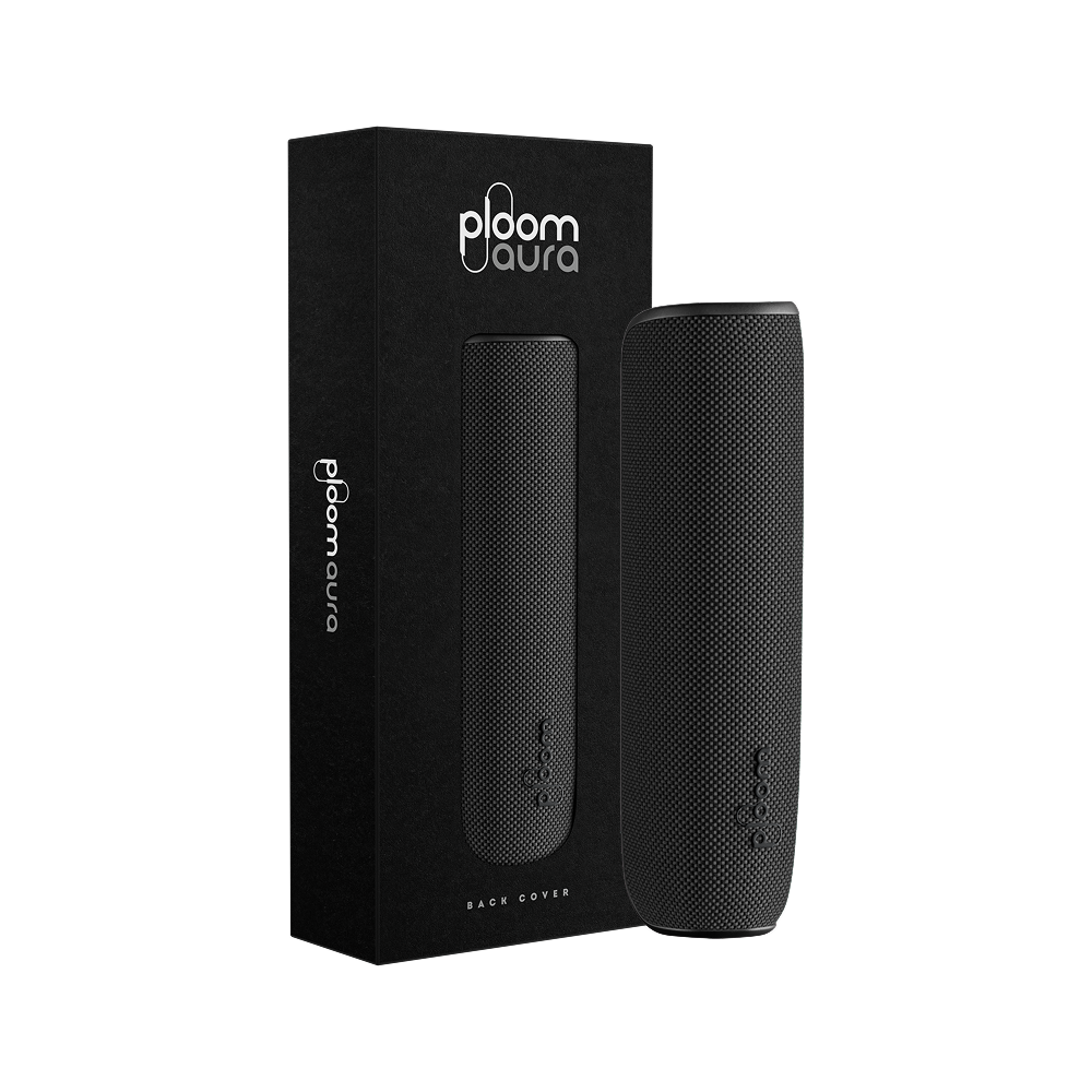 Ploom AURA Cover Posteriore Jet Black pacchetto
