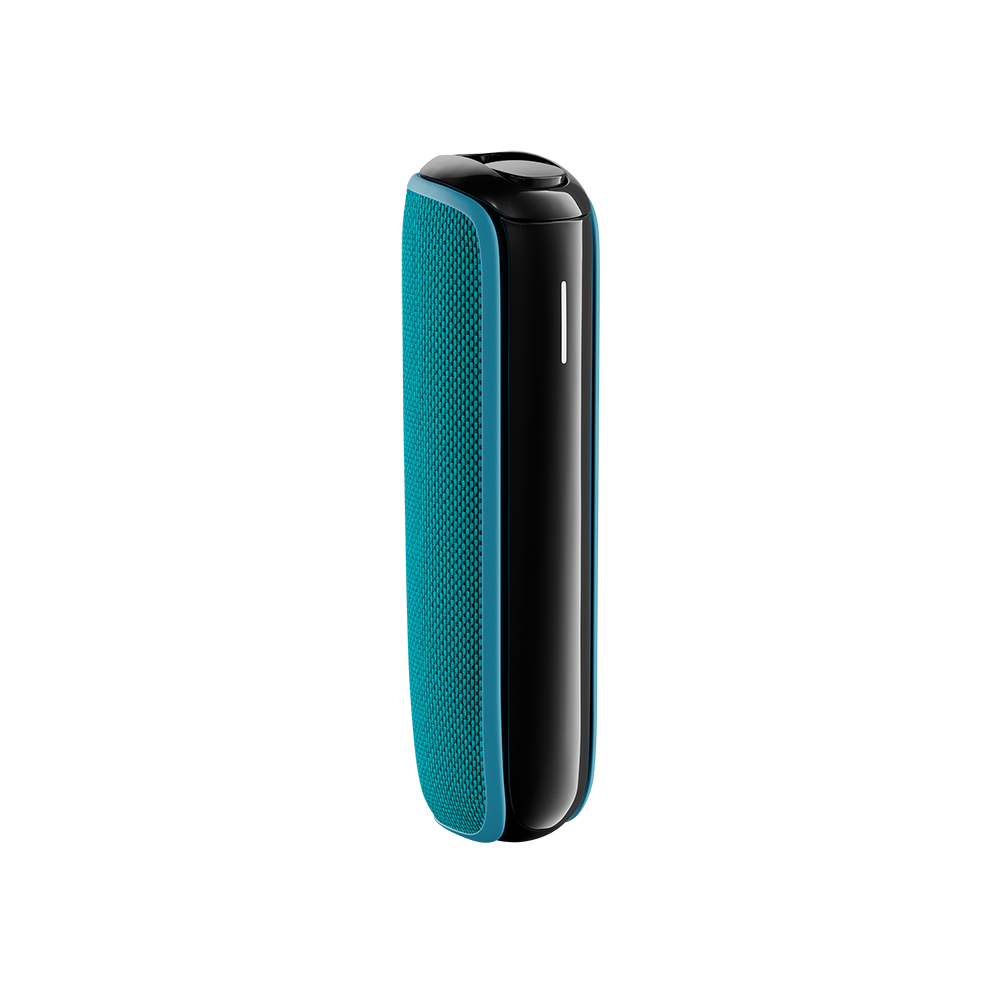 Ocean Blue Back Cover for Ploom AURA on device