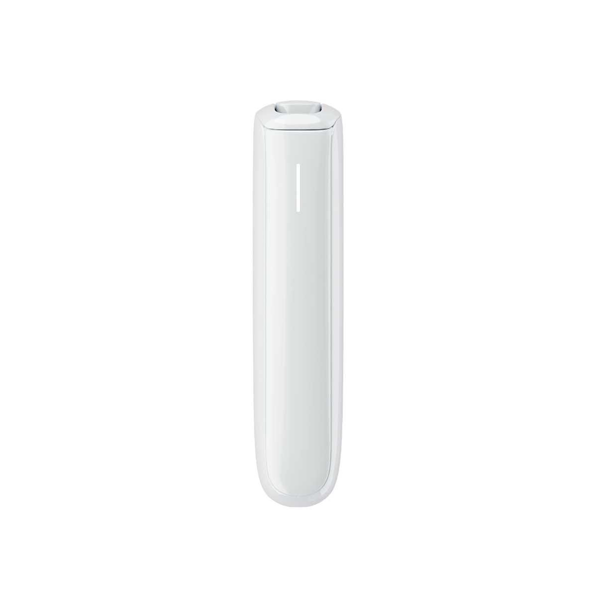 Vista frontale del dispositivo Ploom AURA Glacier White