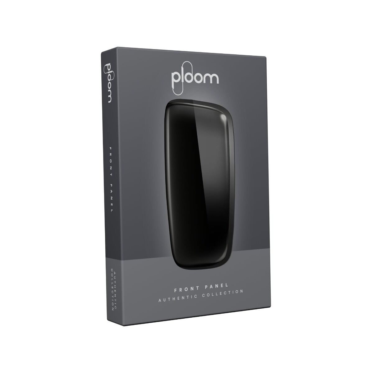 ploom x front panel coal black packaging