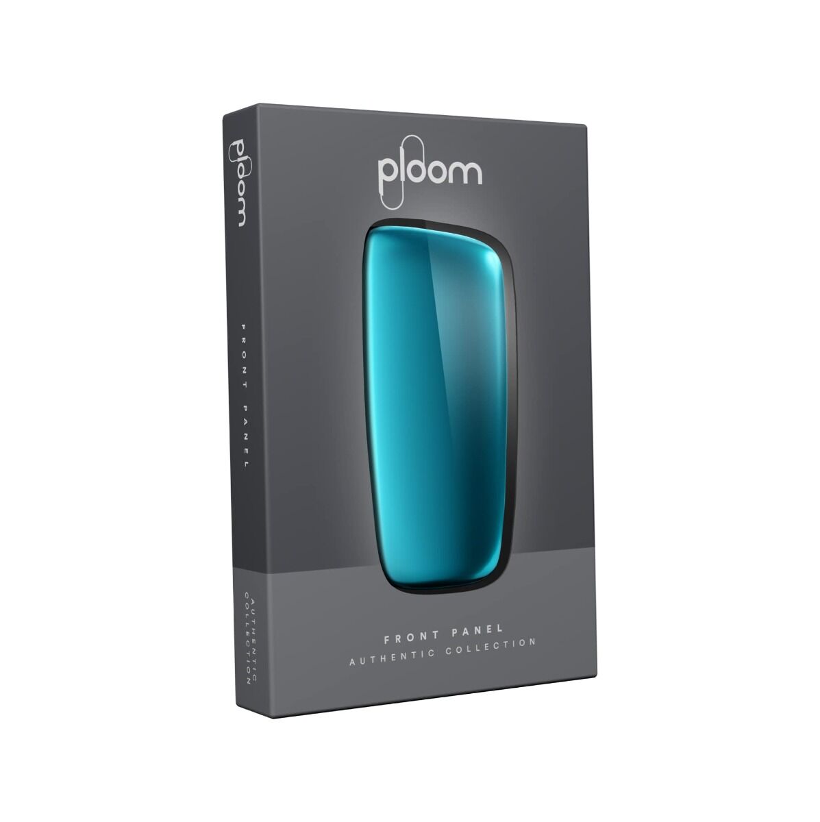 ploom x front panel ocean blue packaging