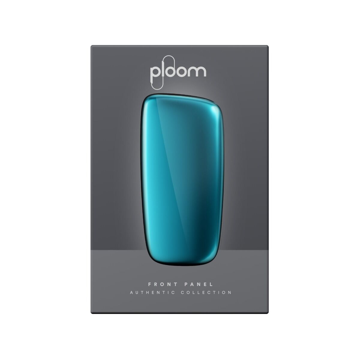 ploom x front panel ocean blue packaging