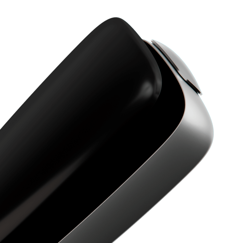 ploom x front panel coal black close up