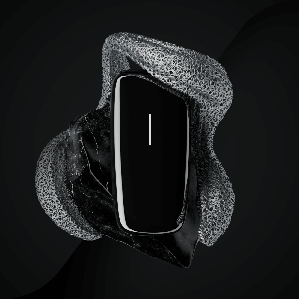 ploom x front panel coal black texture