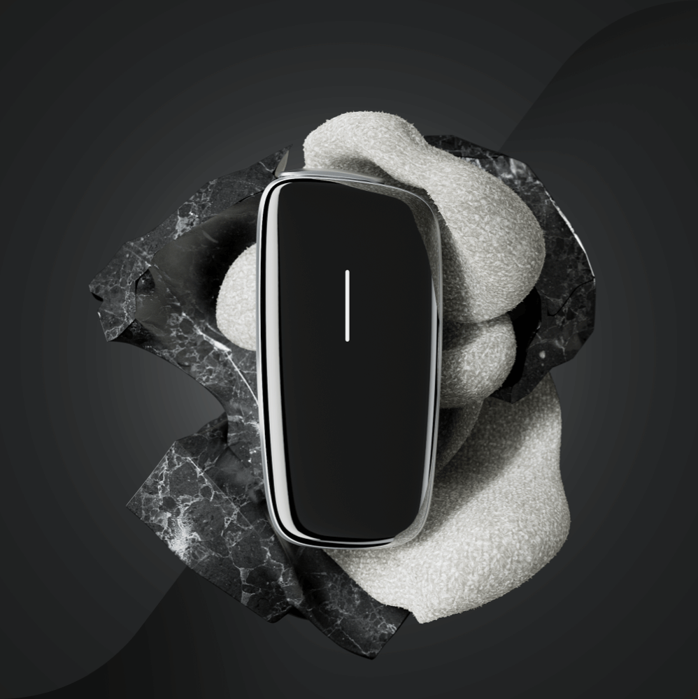 ploom x front panel slate grey texture