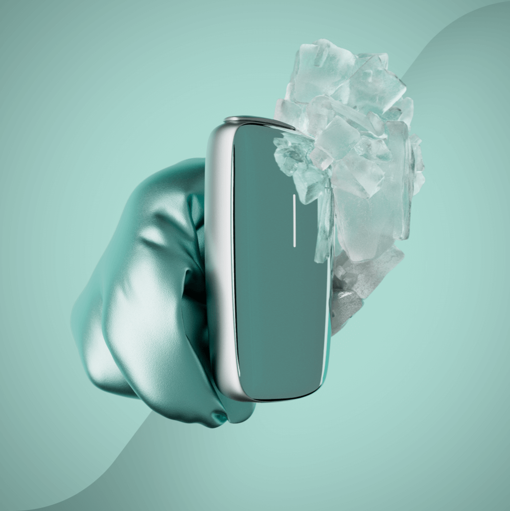 ploom x front panel aqua green texture