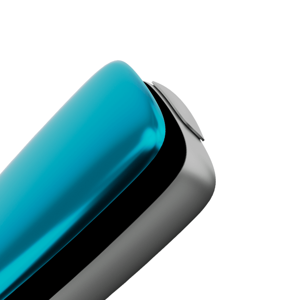 ploom x front panel ocean blue close up