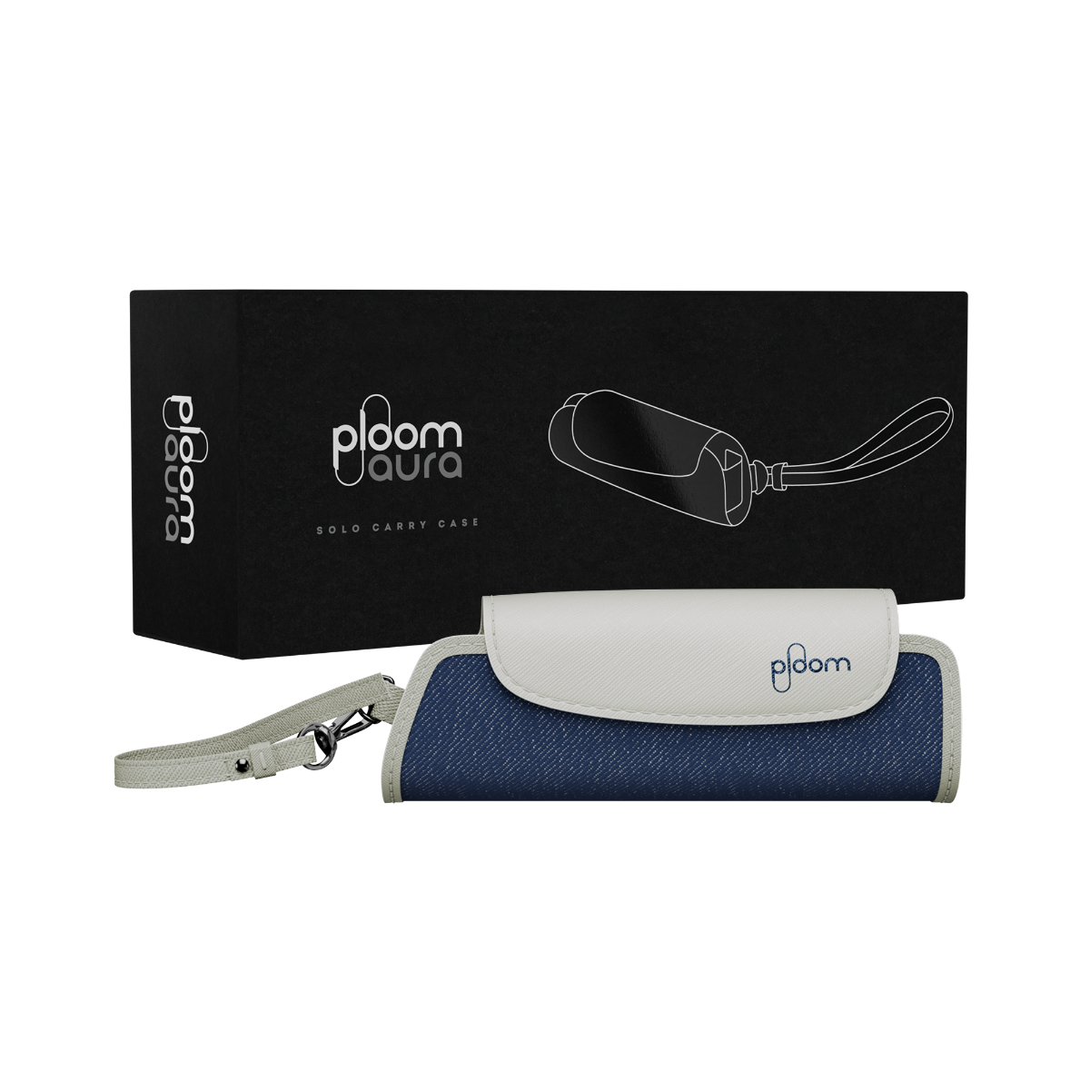 Ploom AURA Custodia singola Denim Leather Fusion pacco
